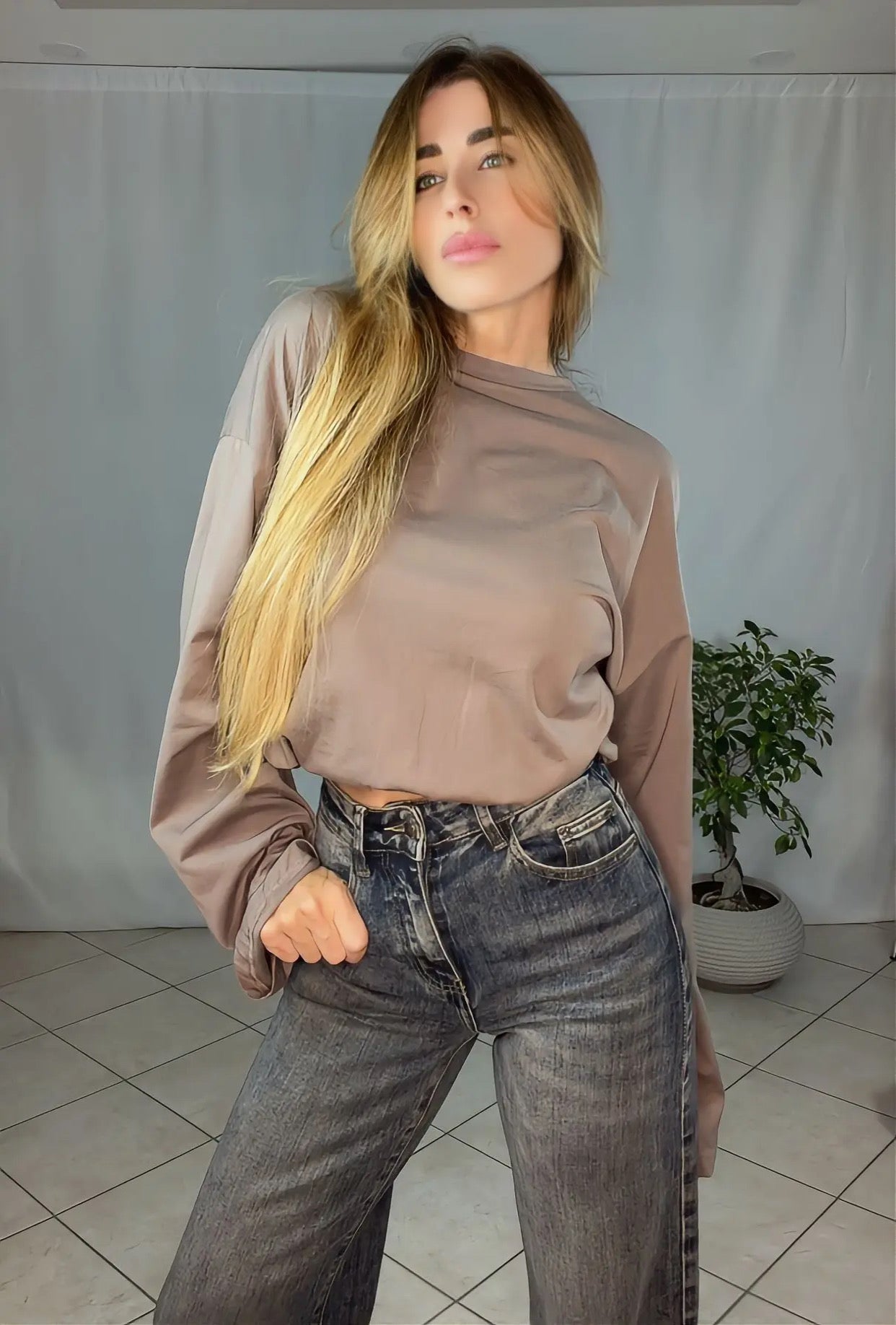 Denim Dune Bow