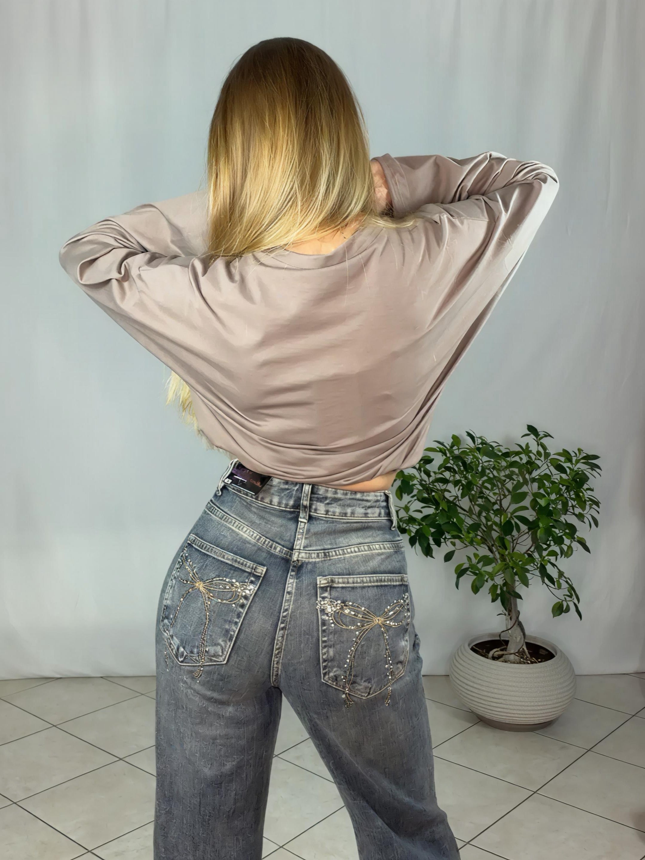 Denim Dune Bow