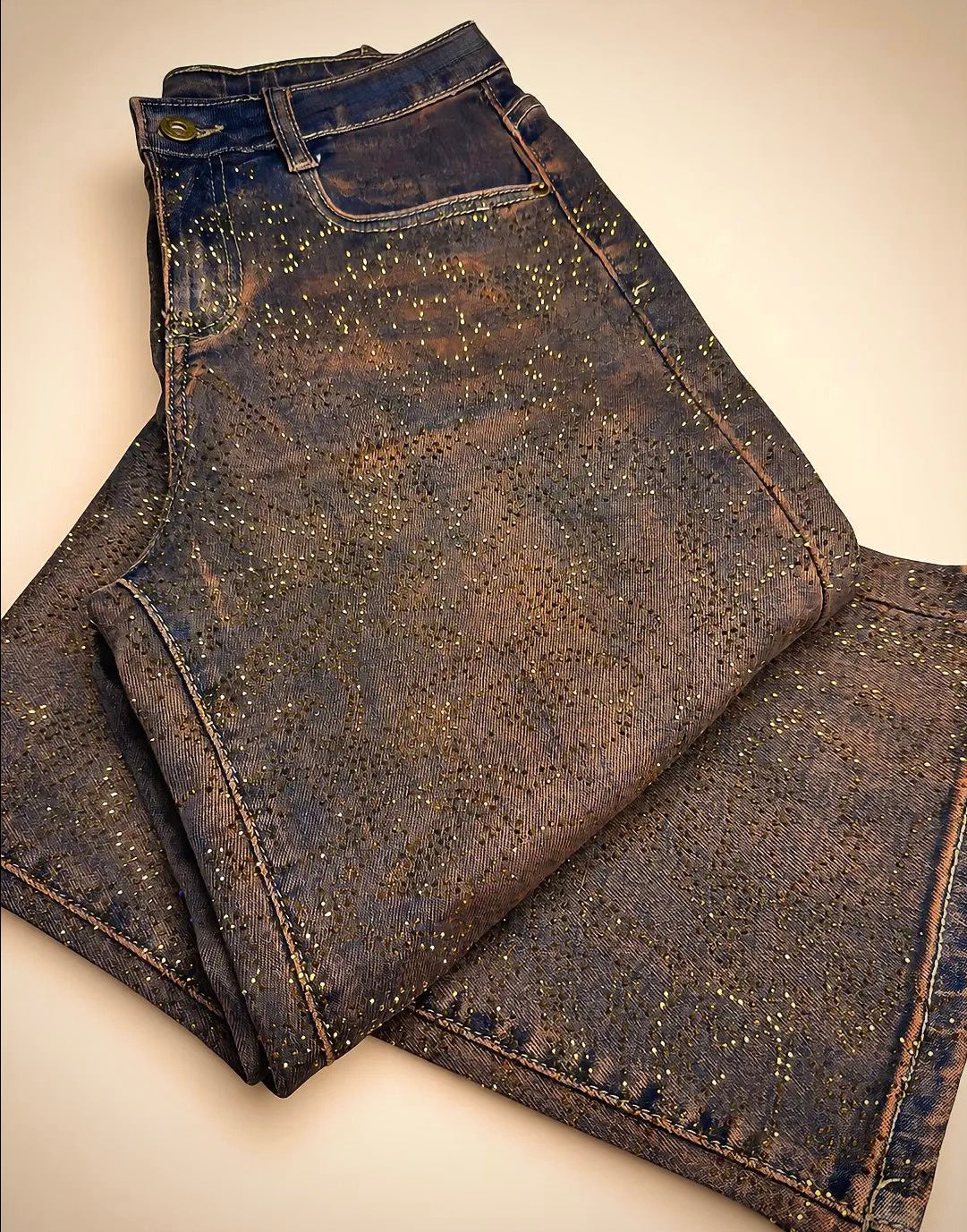 Denim Gold Shine