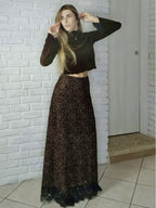 Maxi Gonna LEO con pizzo