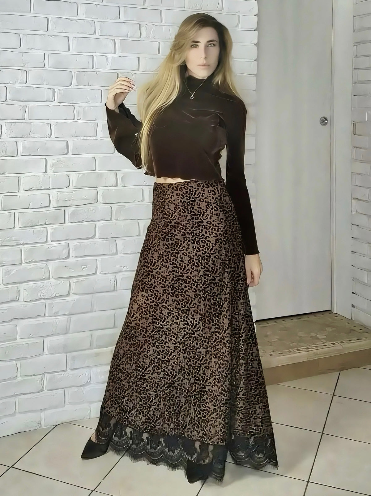 Maxi Gonna LEO con pizzo
