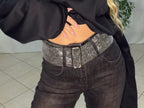 Denim Belt Shine