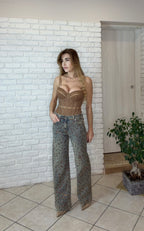 Denim LEO RAME' Strass