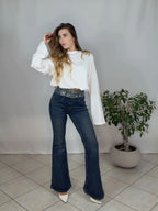 Denim Belt Shine