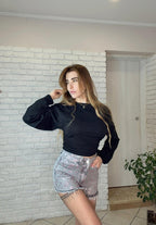 Shorts Leo Pink Strass